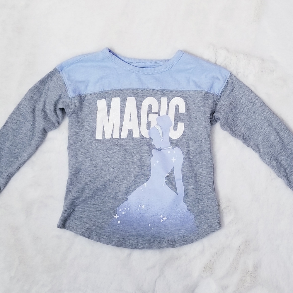 Disney Princess Long Sleeve Top Blue 2T Cinderella